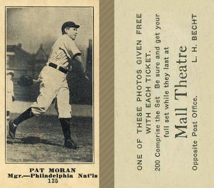 1916 Mall Theatre Pat Moran #125 Baseball Card