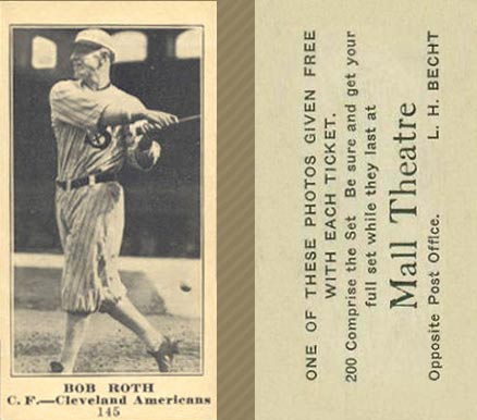 1916 Mall Theatre Bob Roth #145 Baseball Card