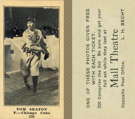 1916 Mall Theatre Tom Seaton #159 Baseball Card