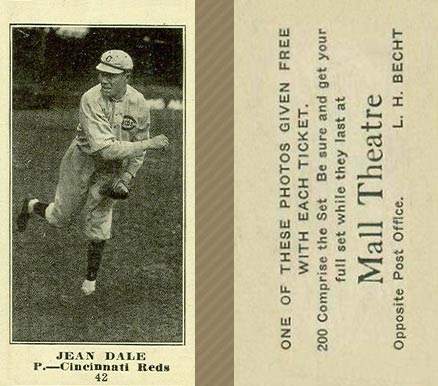 1916 Mall Theatre Jean Dale #42 Baseball Card