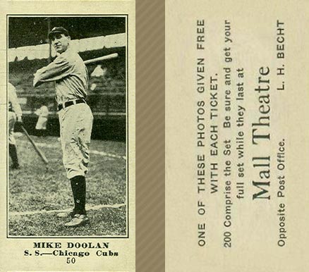 1916 Mall Theatre Mike Doolan #50 Baseball Card