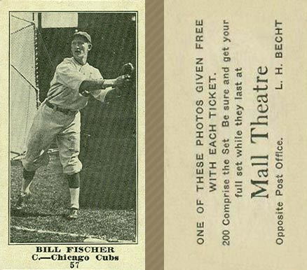 1916 Mall Theatre Bill Fischer #57 Baseball Card