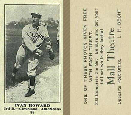 1916 Mall Theatre Ivan Howard #85 Baseball Card