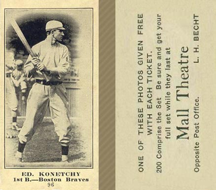1916 Mall Theatre Ed. Konetchy #96 Baseball Card