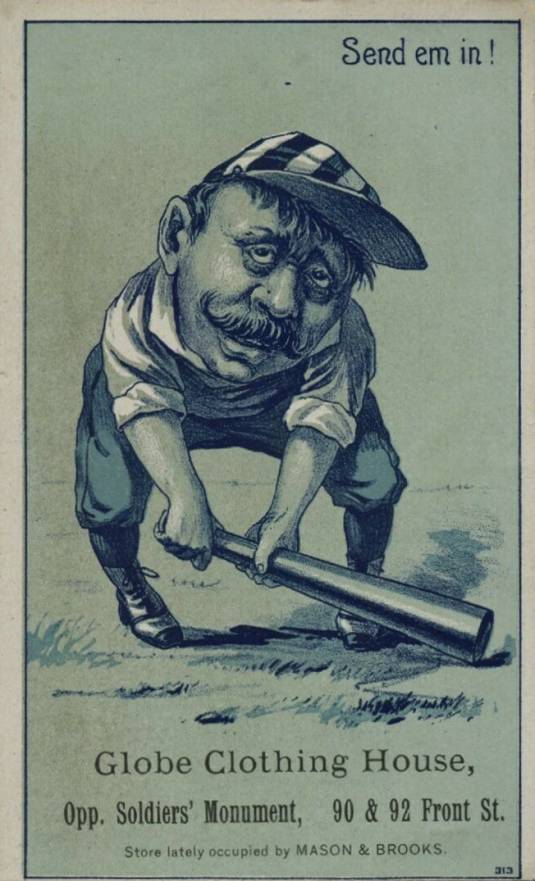 1880 H804-17 Bluish-Green Send Em In! # Baseball Card