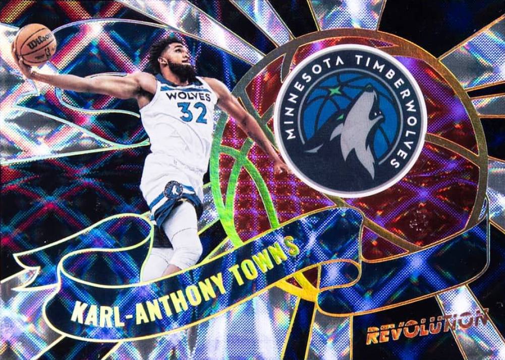 2021 Panini Revolution Prime Time Performers Karl-Anthony Towns #12 Basketball Card