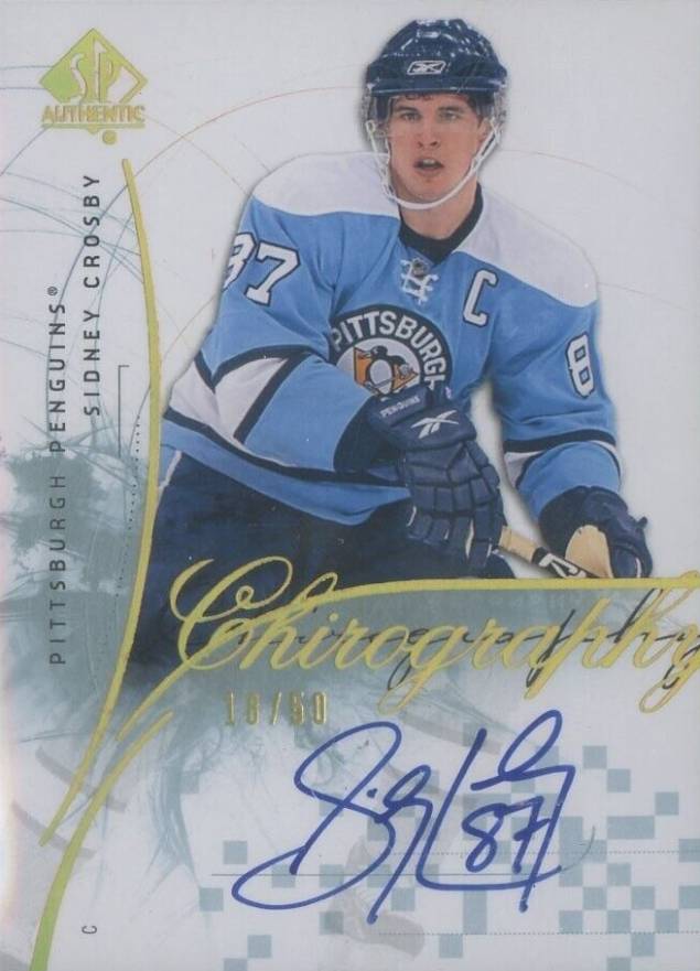 2009 SP Authentic Chirography Sidney Crosby #SC Hockey Card