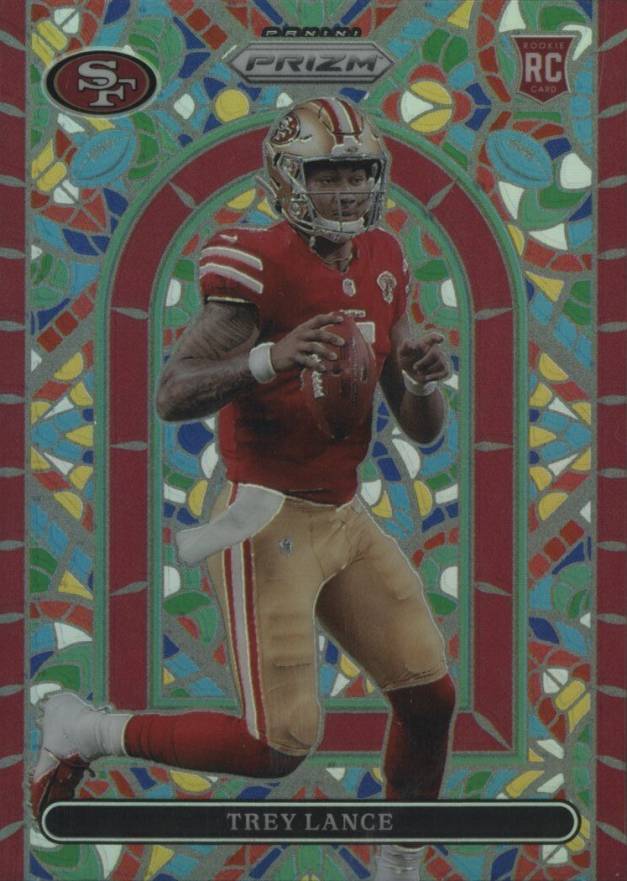 2021 Panini Prizm Stained Glass Trey Lance #SG3 Football Card