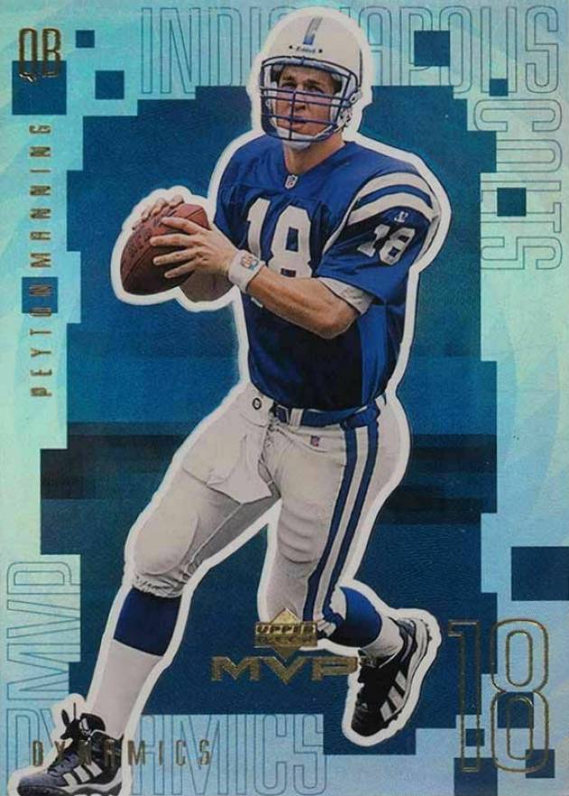 1999 Upper Deck MVP Dynamics Peyton Manning #D10 Football Card