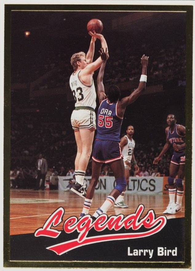 1990 Legends Magazine Insert-Hand Cut Larry Bird #25 Basketball Card