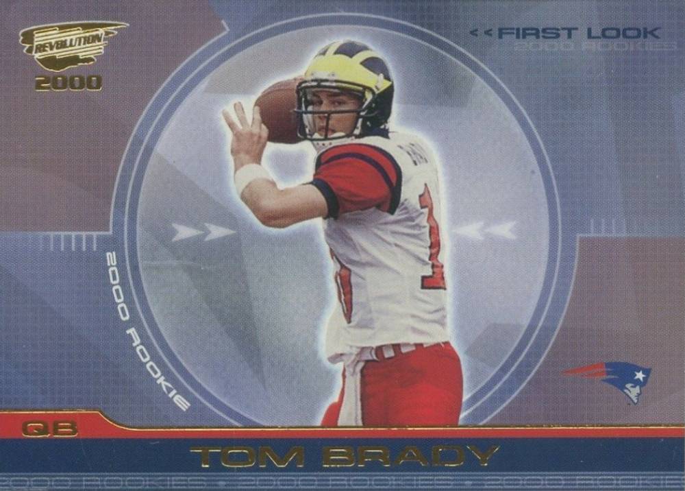 2000 Pacific Revolution First Look Tom Brady #22 Football Card