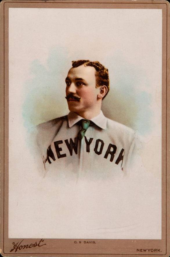 1893 Honest Cabinets G.S. Davis # Baseball Card