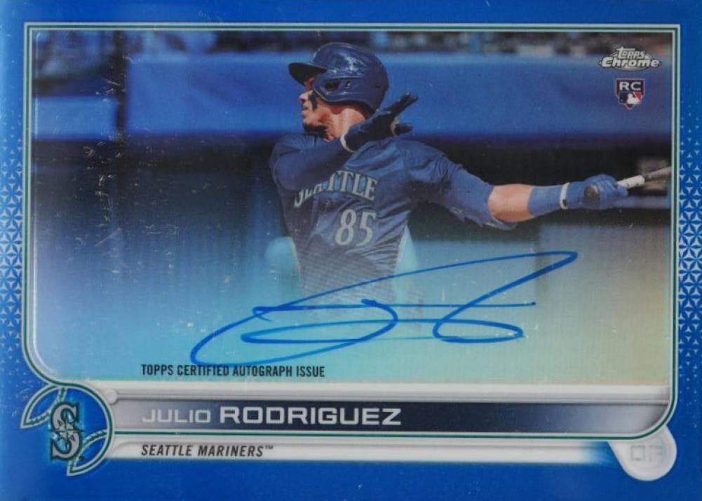 2022 Topps Chrome Rookie Autographs Julio Rodriguez #RAJRO Baseball Card