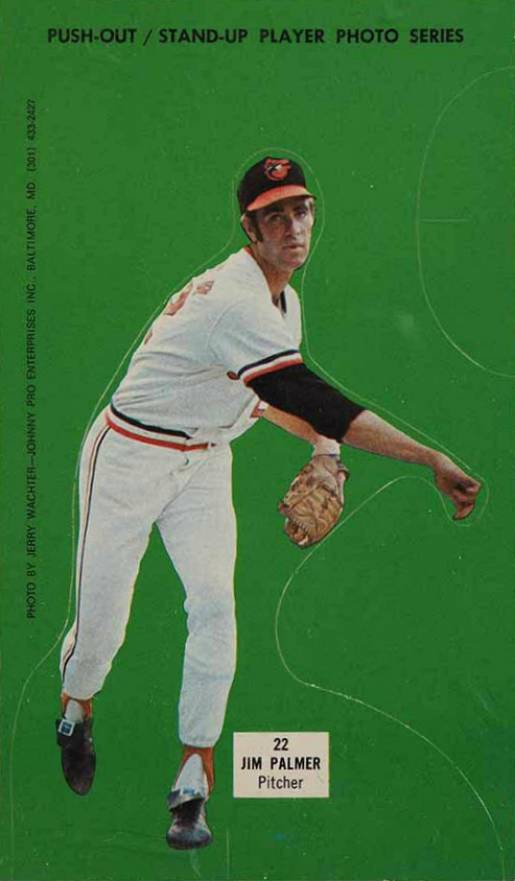 1973 Johnny Pro Orioles Jim Palmer #22a Baseball Card