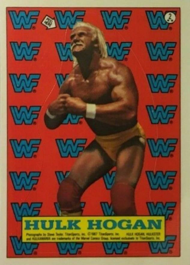 1987 Topps WWF Sticker Hulk Hogan #2 Other Sports Card