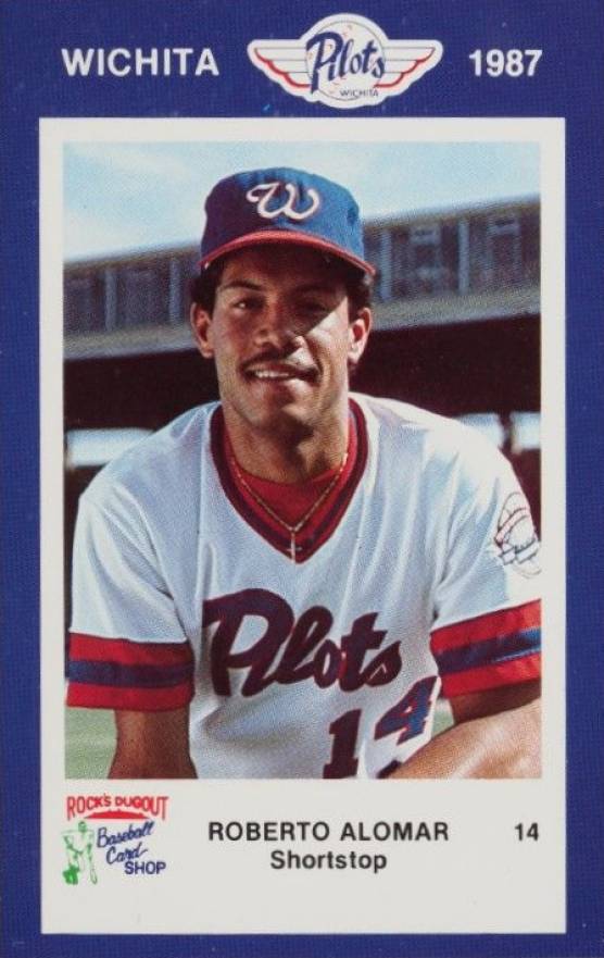 1987 Rocks's Wichita Pilots Roberto Alomar # Baseball Card