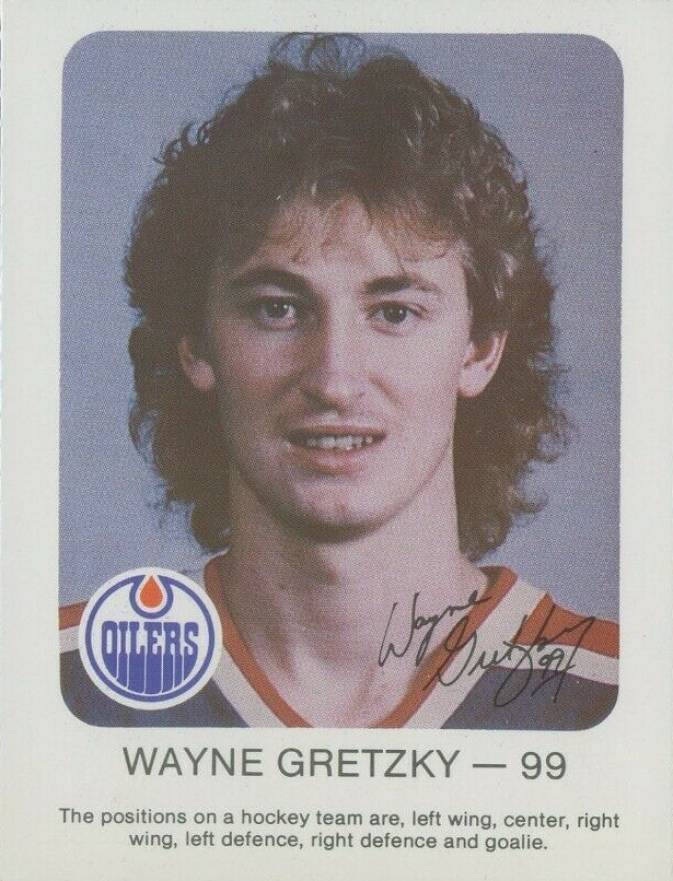 1981 Oilers Red Rooster  Wayne Gretzky #99 Hockey Card