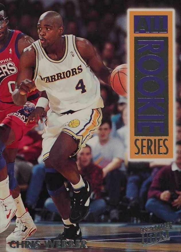 1993 Ultra All-Rookie Series Chris Webber #15 Basketball Card