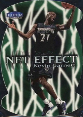 1999 Fleer Tradition Net Effect Kevin Garnett #4 Basketball Card