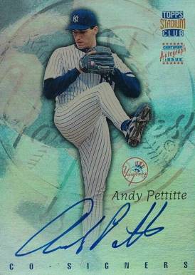 1997 Stadium Club CO-Signers Andy Pettitte/Derek Jeter #CO1 Baseball Card