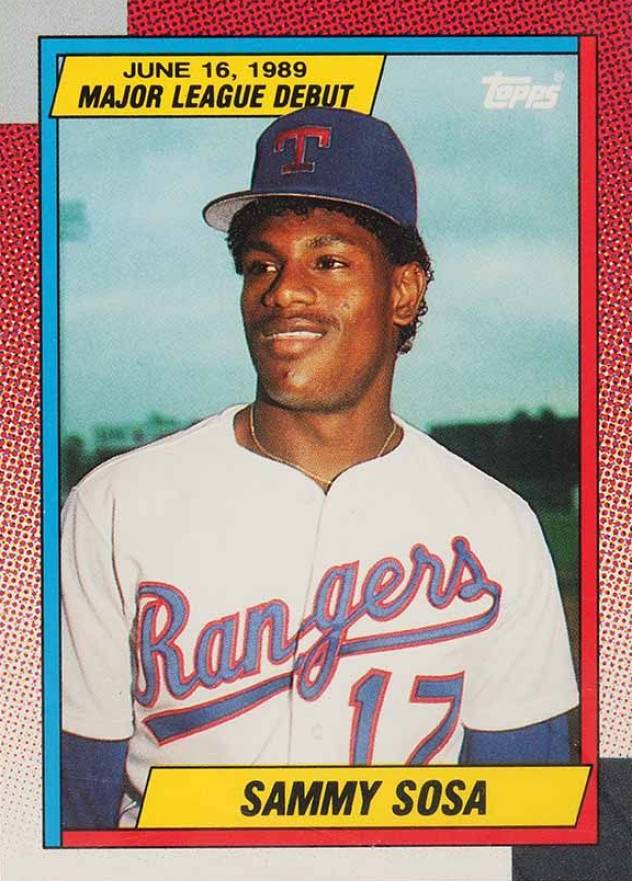 1990 Topps '89 M.L. Debut Sammy Sosa #120 Baseball Card