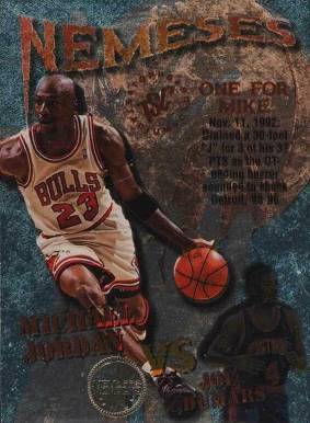 1995 Stadium Club Nemeses Joe Dumars/Michael Jordan #N10 Basketball Card