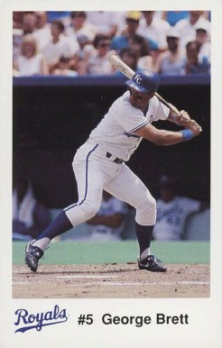 1991 K.C. Royals Police George Brett #5 Baseball Card