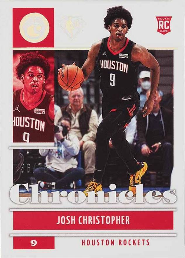 2021 Panini Chronicles Josh Christopher #39 Basketball Card