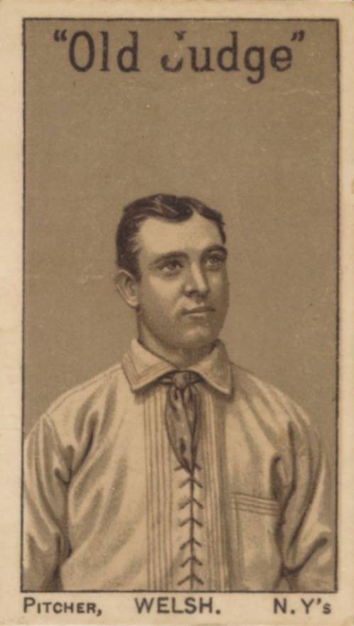 1886 Old Judge New York Giants Mickey Welsh # Baseball Card
