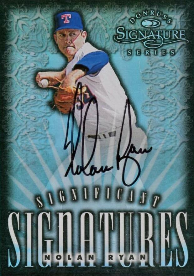 1998 Donruss Signature Significant Signature Nolan Ryan #R1 Baseball Card