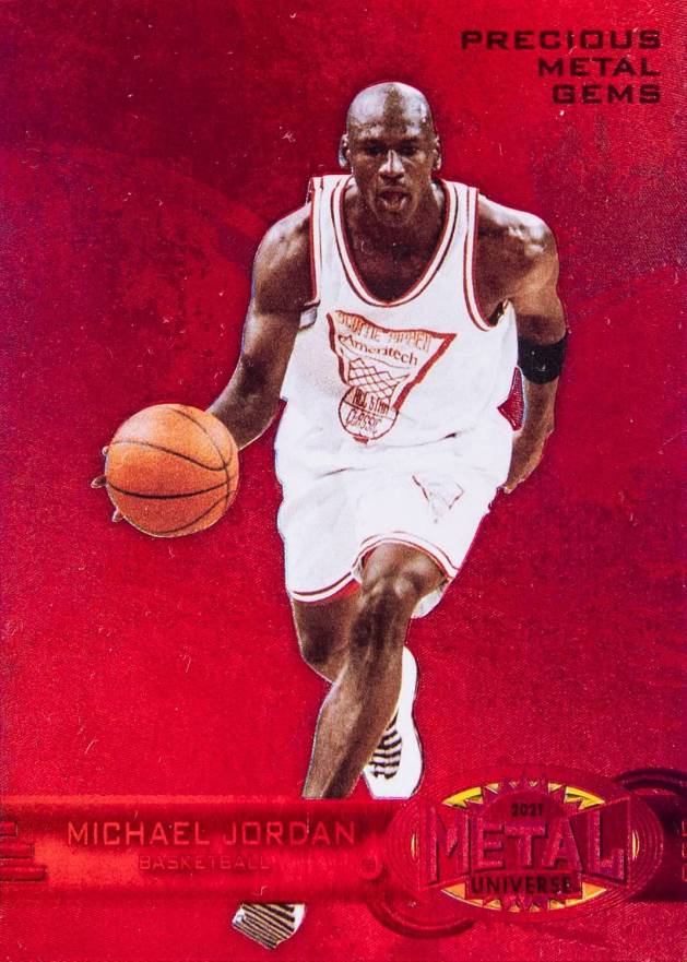 2021 Skybox Metal Universe Champions 1997-98 Retro Michael Jordan #RB1 Basketball Card