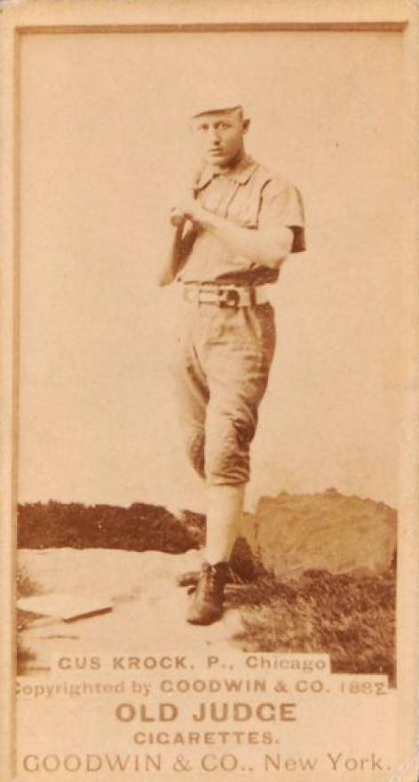 1887 Old Judge Gus Krock, P., Chicago #270-1a Baseball Card