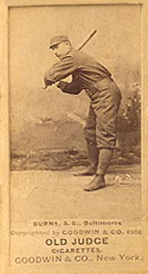 1887 Old Judge Burns, S.S., Baltimores #58-2b Baseball Card