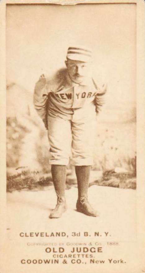 1887 Old Judge Cleveland, 3d B. N.Y. #80-2a Baseball Card