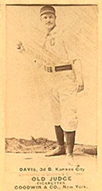 1887 Old Judge Davis, 3d B. Kansas City #119-4a Baseball Card