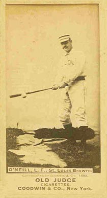 1887 Old Judge O'Neill, L.F., St. Louis Browns #356-5a Baseball Card