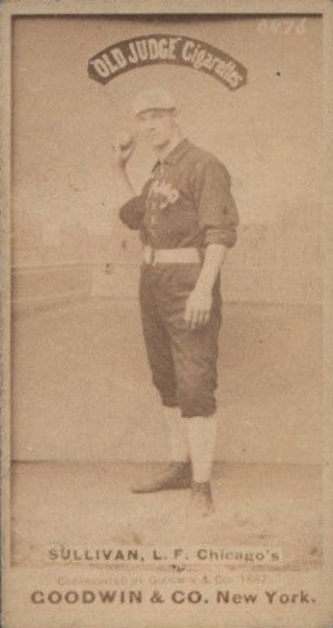 1887 Old Judge Sullivan, L.F. Chicago's #444-1b Baseball Card