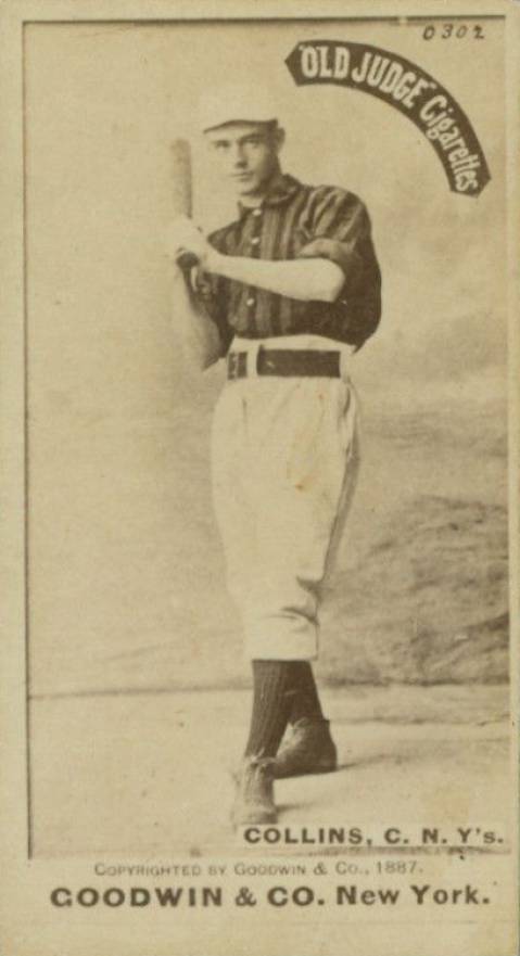 1887 Old Judge Collins, C. N.Y's. #84-3A Baseball Card
