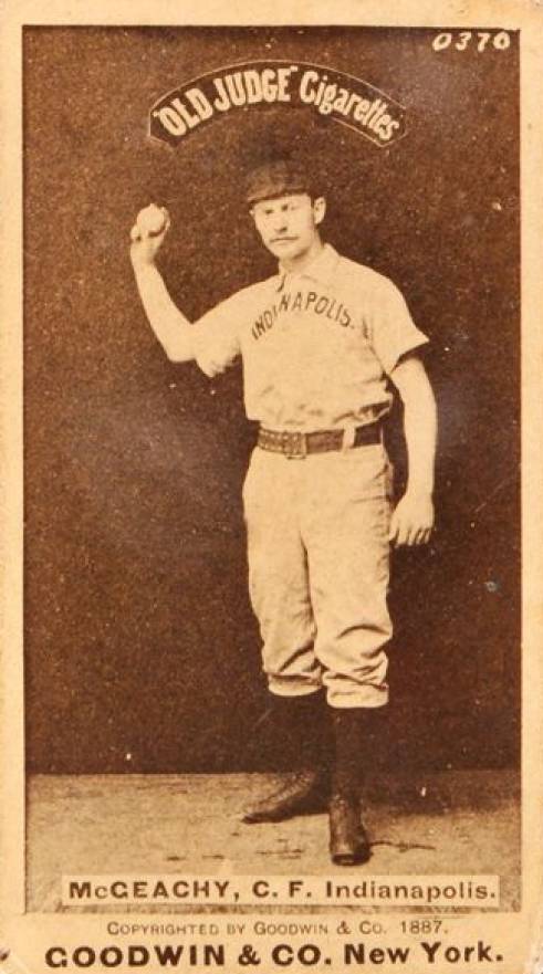 1887 Old Judge McGeachy, C.F. Indianapolis. #310-4a Baseball Card