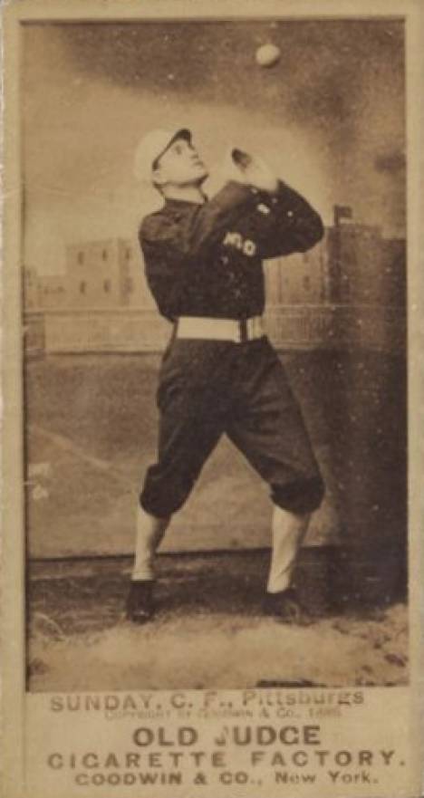 1887 Old Judge Sunday, C.F., Pittsburgs #446-4b Baseball Card