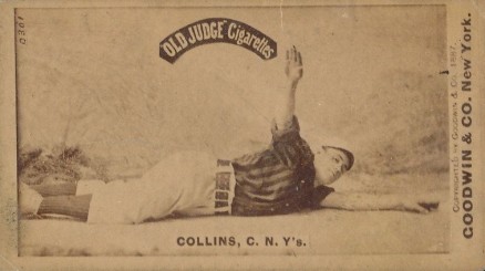 1887 Old Judge Collins, C. N.Y's. #84-2a Baseball Card