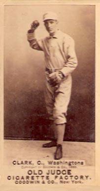 1887 Old Judge Clark, C., Washingtons #75-4a Baseball Card