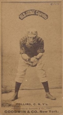 1887 Old Judge Collins, C. N.Y's #84-5a Baseball Card