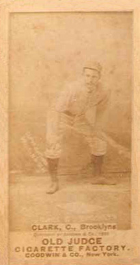 1887 Old Judge Clark, C., Brooklyns #76-2a Baseball Card