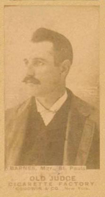1887 Old Judge Barnes, Mgr., St. Pauls #20-1a Baseball Card