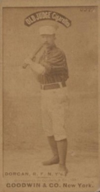 1887 Old Judge Dorgan, R.F. N.Y's. #132-16a Baseball Card