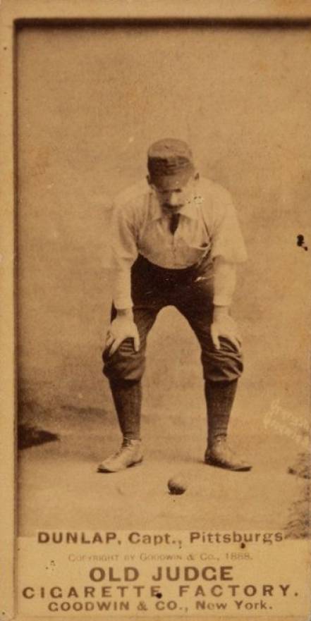 1887 Old Judge Dunlap, Capt., Pittsburgs #138-2a Baseball Card