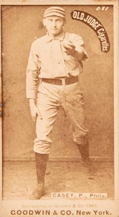 1887 Old Judge Casey, P., Phila. #72-3a Baseball Card