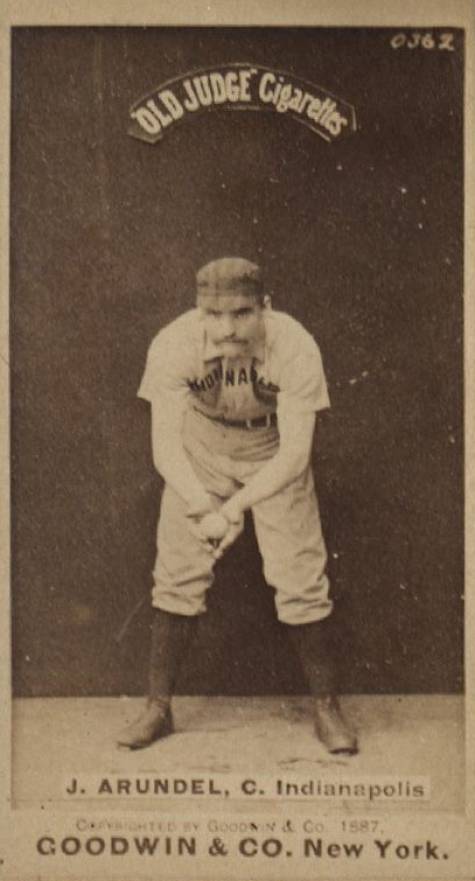 1887 Old Judge J. Arundel, C. Indianapolis #13-2a Baseball Card