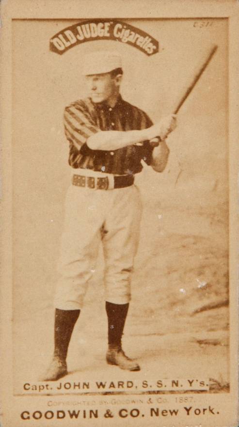 1887 Old Judge Capt. John Ward S.S. N.Y's #478-6b Baseball Card